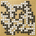 Board position at the end of game EGC 2010 - Round 3 - Game 1: Rob van Zeijst vs Catalin Taranu