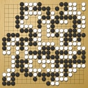 Board position at the end of game EGC 2010 - Round 5 - Game 1: Antti Tormanen vs Csaba Mero