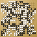 Board position at the end of game EGC 2010 - Round 6 - Game 1: Ilja Shikshin vs Csaba Mero