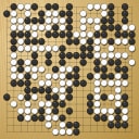 Board position at the end of game EGC 2010 - Round 5 - Game 1: Kyeong-nang Kang vs Ilja Shikshin