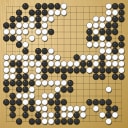 Board position at the end of game EGC 2010 - Round 6 - Game 1: Alexandr Dinerstein vs Kyeong-nang Kang