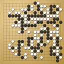 Board position at the end of game EGC 2011 - Round 3 - Game 1: Youngsam Kim vs Sang-Youn Jeon