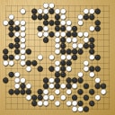 Board position at the end of game EGC 2012 - Round 1 - Game 1: Seung Hee Ryu vs Franz-Josef Dickhut