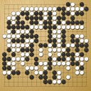 Board position at the end of game EGC 2012 - Round 1 - Game 2: Viktor Lin vs Jonas Welticke