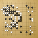 Board position at the end of game EGC 2012 - Round 5 - Game 1: Jun-Hyup Song vs Cornel Burzo