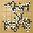 Board position at the end of game EGC 2012 - Round 6 - Game 2: Ilja Shikshin vs Franz-Josef Dickhut