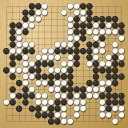 Board position at the end of game EGC 2014 - Round 2 - Game 2: Alexandr Dinerstein vs Hui Fan