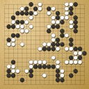 Board position at the end of game EGC 2014 - Round 4 - Game 1: Yulin Tong vs Chi Min Oh