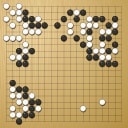 Board position at the end of game EGC 2014 - Round 8 - Game 1: Yulin Tong vs Viktor Lin