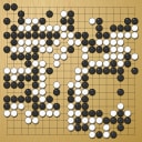 Board position at the end of game EGC 2020 - Round 1 - Game 7: Valerii Krushelnytskyi vs Elian Ioan Grigoriu