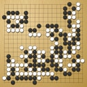 Board position at the end of game EGC 2025 - Round 3 - Game 8: Davide Bernardis vs Vsevolod Ovsiienko