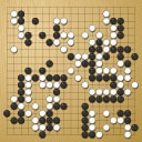 Board position at the end of game EGC 2025 - Round 4 - Game 3: Koichiro Habu vs Elian Ioan Grigoriu