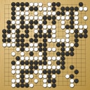 Board position at the end of game EPC 2016 - Round 1 - Game 1: Ali Jabarin vs Mateusz Surma