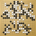 Board position at the end of game EPC 2019 - Round 1 - Game 1: Andrii Kravets vs Artem Kachanovskyi