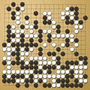 Board position at the end of game EPC 2019 - Round 2 - Game 3: Ali Jabarin vs Andrii Kravets
