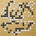 Board position at the end of game EPC 2024 - Round 6 - Game 1: Andrii Kravets vs Mateusz Surma