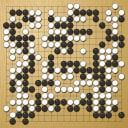 Board position at the end of game EPGC 2010 - Round 5 - Game 1: Natalia Kovaleva + Dmitrij Surin vs Elvina Kalsberg + Alexandr Dinerstein