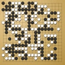Board position at the end of game ESGC 2009 - Round 4 - Game 2: Lucian Corlan vs Kamil Chwedyna