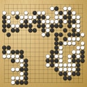 Board position at the end of game ESGC 2012 - Round 1 - Game 1: Ilja Shikshin vs Marika Kuin-Dubiel