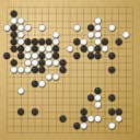 Board position at the end of game EWGC 2011 - Round 2 - Game 1: Adelina Sora vs Rita Pocsai