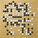 Board position at the end of game EWGC 2025 - Round 1 - Game 1: Ting Li vs Michala Chalmovianska