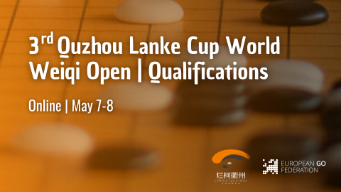 Qualifiers for the 3rd Quzhou Lanke Cup World Weiqi Open Tournament!