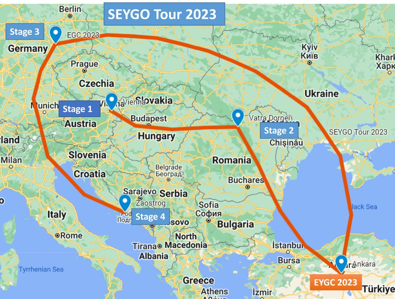 SEYGO Tour roadmap 2023